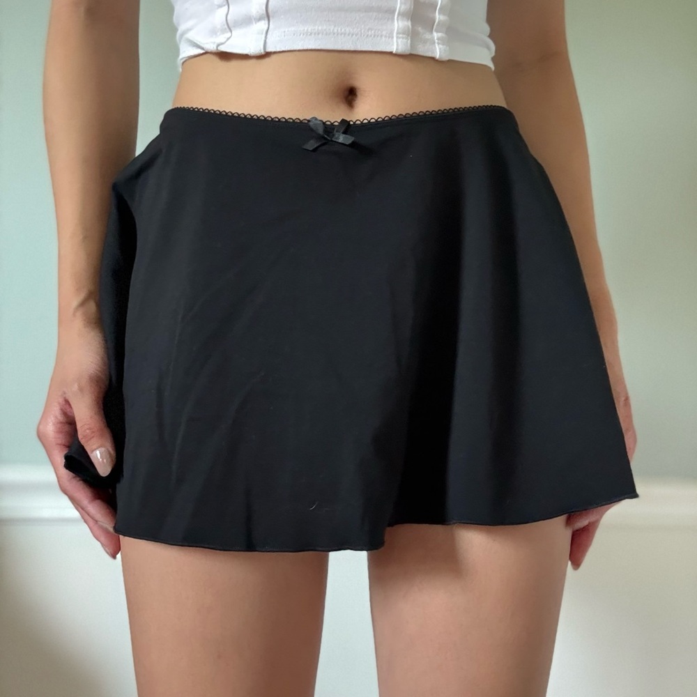 Garage Mini/Micro Black Skort with Bow Accent
